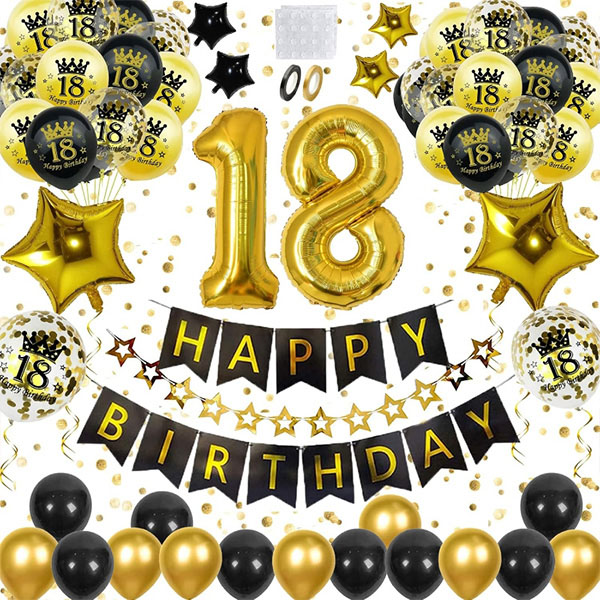 18 জন্মদিনের বেলুন