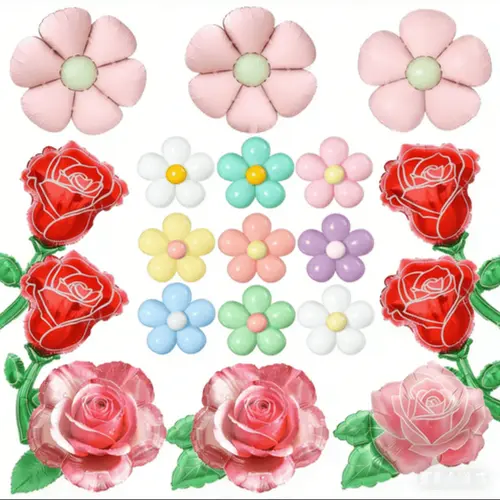 ফুলের ফয়েল বেলুন