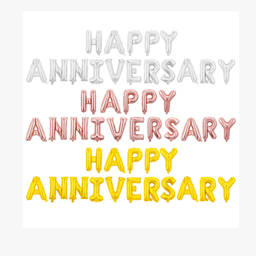 শুভ বার্ষিকী ফয়েল বেলুন