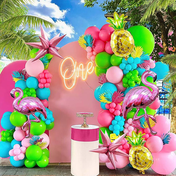 হাওয়াইয়ান থিম বেলুন গারল্যান্ড কিট
