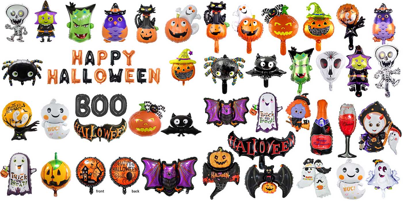 Halloween foil balloons