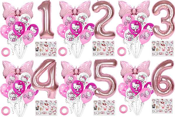 Hello kitty balloon decorations set