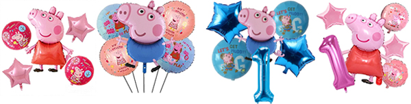  Peppa pig's foil balloon kit