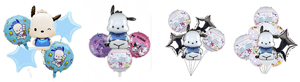 Pochacoo themed foil balloon kit