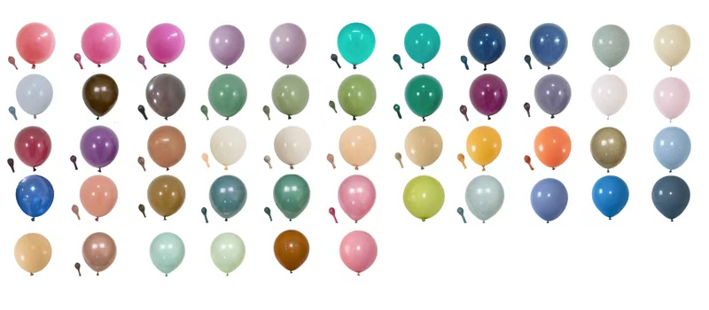 Retro balloon color catalogue
