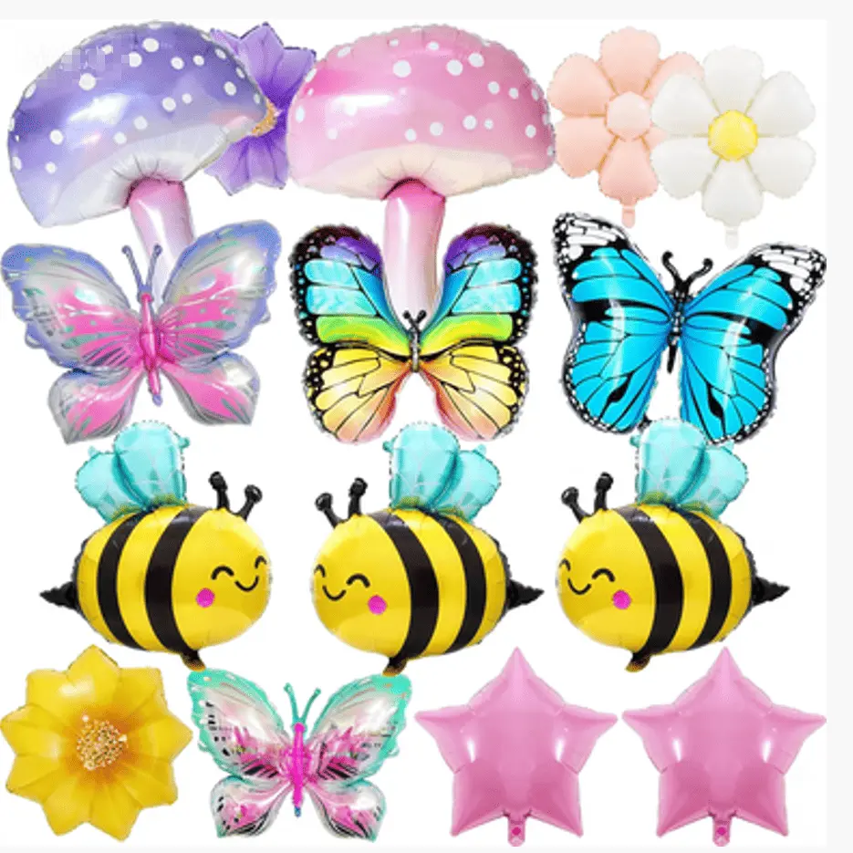 বসন্ত থিমযুক্ত ফয়েল বেলুন