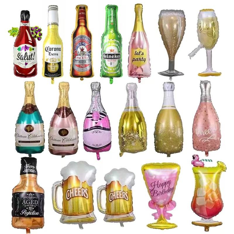 ওয়াইন বোতল ফয়েল বেলুন